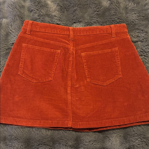 NOBO Rust Corduroy Mini Skirt with Buttons - Picture 5 of 5